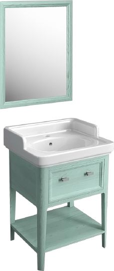 Мебель для ванной Kerama Marazzi Provence 60 зеленая фото в интернет-магазине «Wasser-Haus.ru»