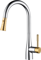 Смеситель для кухни D&K Rhein Schiller DA1462504A, золото