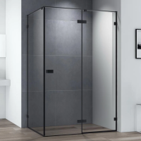 Душевой уголок Cezares Bellagio BELLAGIO-AH-1-120/80-C-NERO 120х80, черный фото в интернет-магазине «Wasser-Haus.ru»