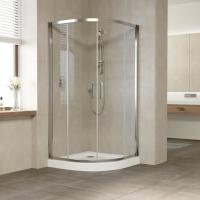 Душевой уголок Vegas Glass ZS 120 08 01 профиль глянцевый хром, стекло прозрачное фото в интернет-магазине «Wasser-Haus.ru»