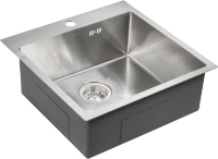 Мойка кухонная Paulmark Kroner PM215151-BS брашированная нержавеющая сталь