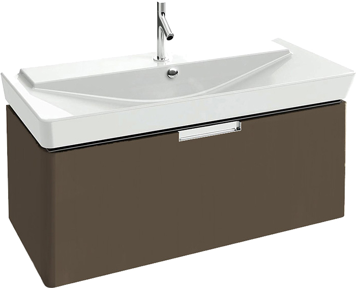 Мебель для ванной Jacob Delafon Reve 120 светло-коричневый лак, 1 ящик фото в интернет-магазине «Wasser-Haus.ru»