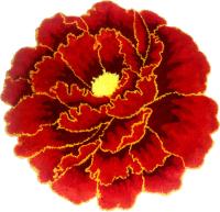 Коврик Carnation Home Fashions Peony Flower Red 60 см фото в интернет-магазине «Wasser-Haus.ru»