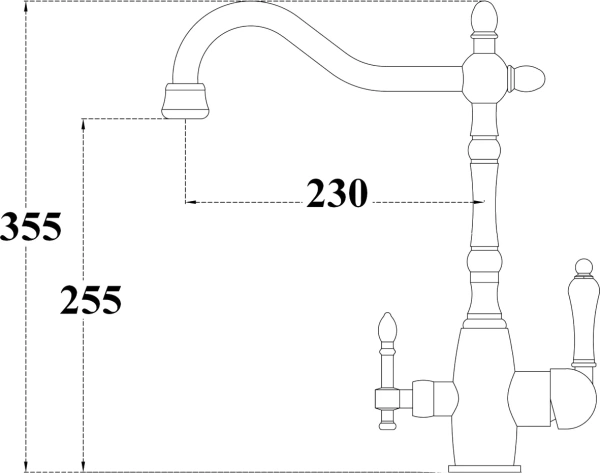Смеситель для кухни Zorg Sanitary ZR 312 YF-33 фото в интернет-магазине «Wasser-Haus.ru»