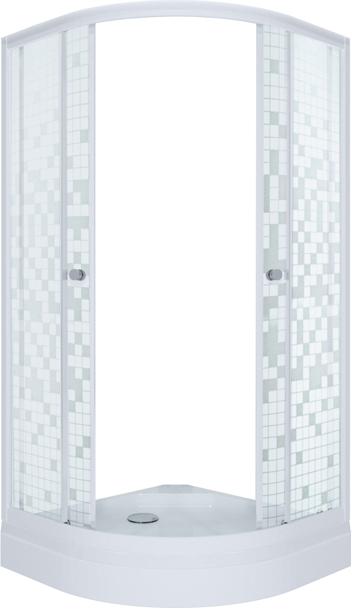 Душевой уголок Triton Стандарт 90х90 А мозаика, с поддоном фото в интернет-магазине «Wasser-Haus.ru»