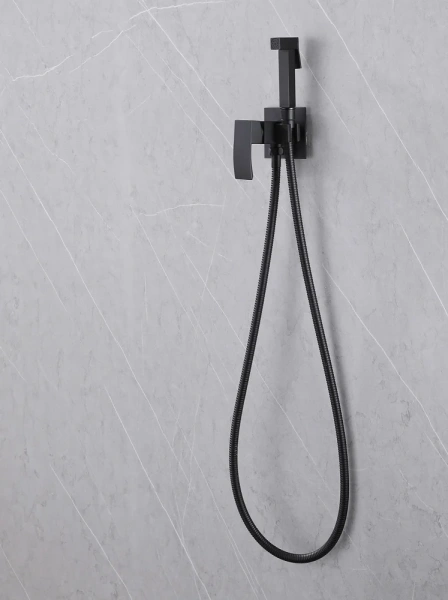Гигиенический душ Abber Wasserfall AF8625B со смесителем, С ВНУТРЕННЕЙ ЧАСТЬЮ, черный фото в интернет-магазине «Wasser-Haus.ru»