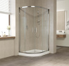 Душевой уголок Vegas Glass ZS-F 110*90 08 01 профиль глянцевый хром, стекло прозрачное фото в интернет-магазине «Wasser-Haus.ru»