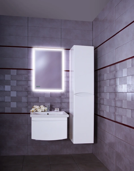 Мебель для ванной Бриклаер Вега 60 белая фото в интернет-магазине «Wasser-Haus.ru»