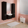 Мебель для ванной Акватон Ария 50 черный глянец фото в интернет-магазине «Wasser-Haus.ru»