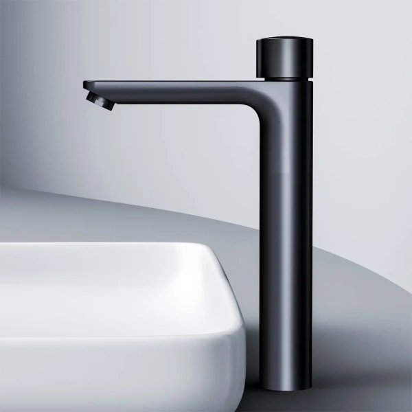 Смеситель для раковины AM.PM X-Joy TouchReel F85A92522 черный фото в интернет-магазине «Wasser-Haus.ru»