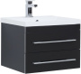 Мебель для ванной Aquanet Верона 58 подвесная черная фото в интернет-магазине «Wasser-Haus.ru»