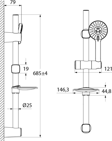 Душевой гарнитур Iddis Pond PON5F00i16 фото в интернет-магазине «Wasser-Haus.ru»