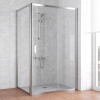 Душевой уголок Vegas Glass ZP+ZPV 120*80 08 01 профиль глянцевый хром, стекло прозрачное фото в интернет-магазине «Wasser-Haus.ru»