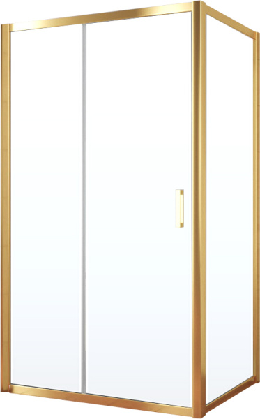 Душевой уголок Vegas Glass ZP+ZPV TUR NOVO 110*80 09 01 профиль золото, стекло прозрачное фото в интернет-магазине «Wasser-Haus.ru»