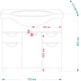 Мебель для ванной Misty Жасмин 75 бежевая эмаль фото в интернет-магазине «Wasser-Haus.ru»