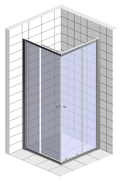 Душевой уголок Good Door Idea CR-100-C-CH 100x100, профиль хром фото в интернет-магазине «Wasser-Haus.ru»