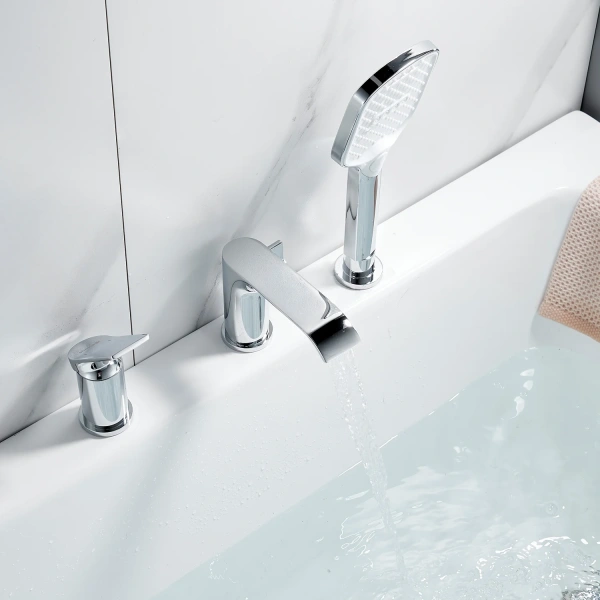 Смеситель на борт ванны Shevanik S4112, хром фото в интернет-магазине «Wasser-Haus.ru»