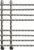 Полотенцесушитель водяной Двин L braid 80/15/55 1'-3/4'-1/2' фото в интернет-магазине «Wasser-Haus.ru»