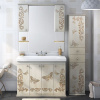 Мебель для ванной Misty Бабочка 105 бежевая, патина фото в интернет-магазине «Wasser-Haus.ru»
