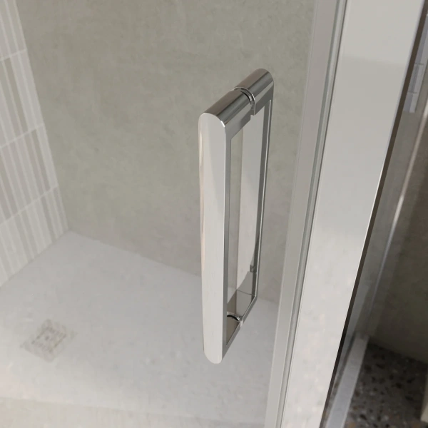 Душевой уголок BelBagno Luce A-1-100/100-C-Cr стекло прозрачное фото в интернет-магазине «Wasser-Haus.ru»