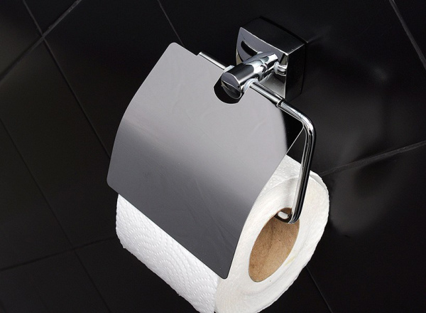 Держатель туалетной бумаги Fixsen Kvadro FX-61310 с крышкой фото в интернет-магазине «Wasser-Haus.ru»