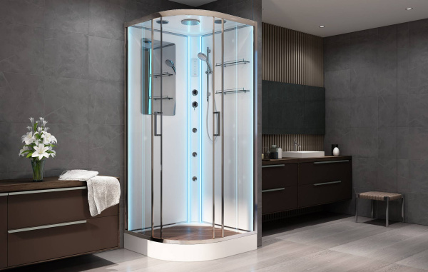 Душевая кабина AvaCan A09 LED с гидромассажем фото в интернет-магазине «Wasser-Haus.ru»