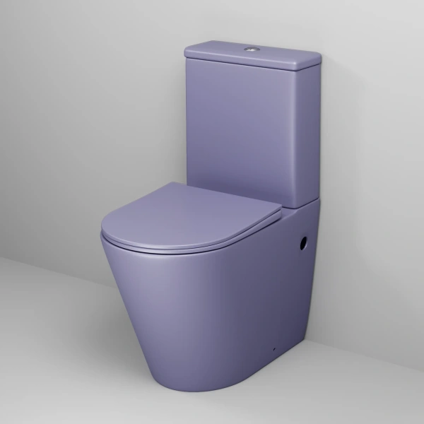 Унитаз-компакт Grossman Color GR-4480LIMS безободковый, с микролифтом, фиолетовый матовый фото в интернет-магазине «Wasser-Haus.ru»