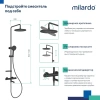 Душевая стойка Milardo Ideal Spa ILSBLTHM06, черный матовый фото в интернет-магазине «Wasser-Haus.ru»