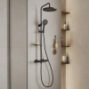 Душевая стойка Milardo Ideal Spa ILSBLTHM89, черный матовый фото в интернет-магазине «Wasser-Haus.ru»