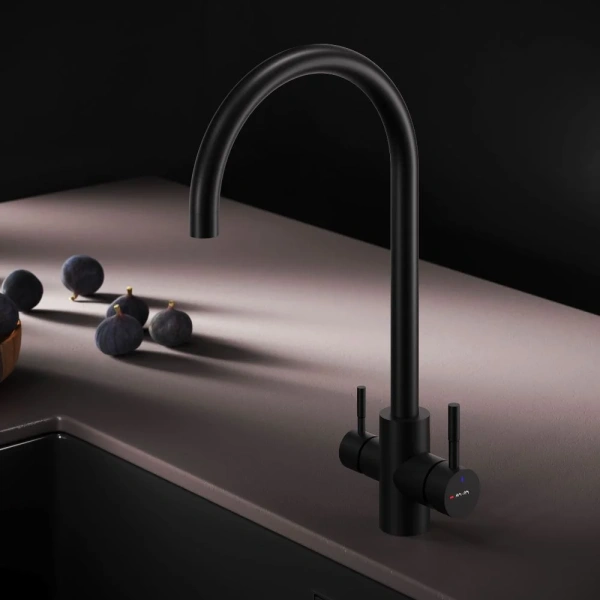 Смеситель для кухни AM.PM X-Joy S F85B07722, черный фото в интернет-магазине «Wasser-Haus.ru»