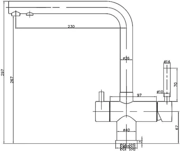 Смеситель для кухни Seaman Visconti SSL-7328-MS mist satin, nickel фото в интернет-магазине «Wasser-Haus.ru»