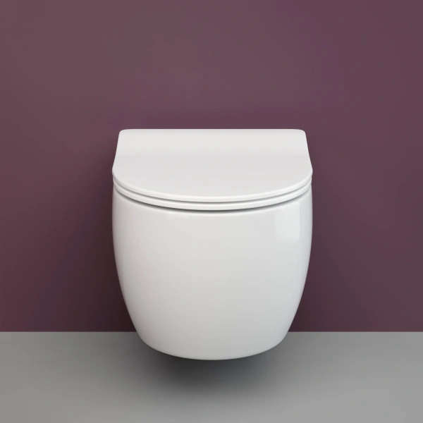 Комплект Унитаз подвесной Ceramicanova Play CN3001 с микролифтом, безободковый + Инсталляция TECE Base 9400413 4 в 1 с кнопкой смыва фото в интернет-магазине «Wasser-Haus.ru»