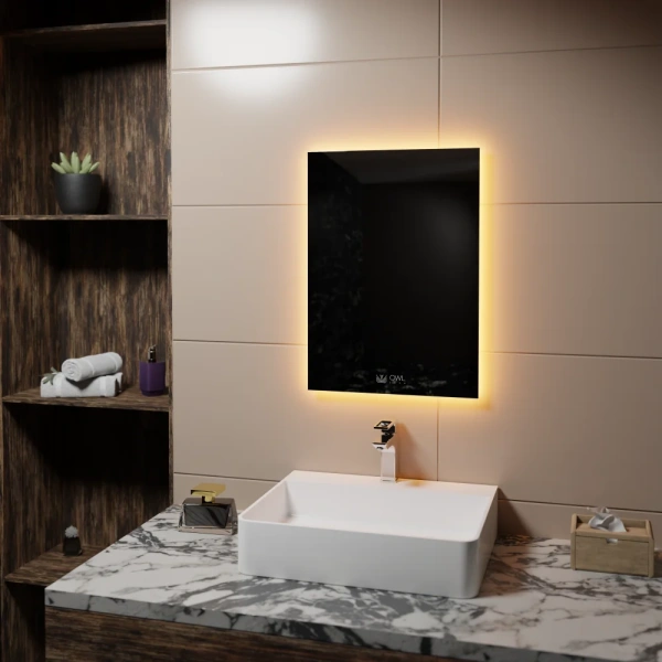 Зеркало Owl 1975 Line V 50х70 с подсветкой фото в интернет-магазине «Wasser-Haus.ru»
