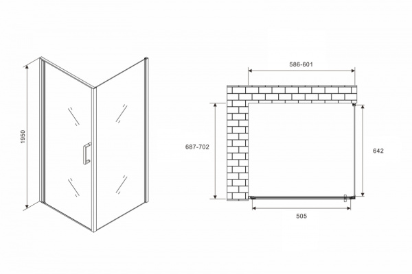 Душевой уголок ABBER Sonnenstrand AG04060M-S70M фото в интернет-магазине «Wasser-Haus.ru»