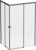 Душевой уголок AM.PM X-Joy W94G-403-12090-BТ 120х90 см, профиль черный матовый фото в интернет-магазине «Wasser-Haus.ru»