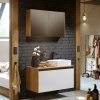 Мебель для ванной Aqwella 5 stars Mobi 100 дуб балтийский, белая фото в интернет-магазине «Wasser-Haus.ru»