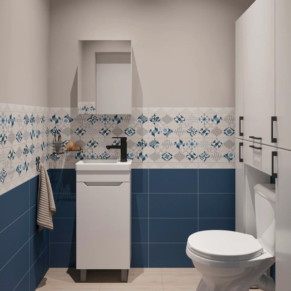 Шкаф DIWO Суздаль 87 для туалета, нижний фото в интернет-магазине «Wasser-Haus.ru»