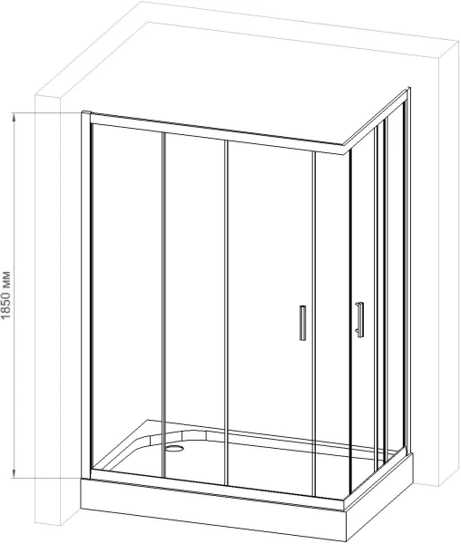 Душевой уголок Royal Bath HPD RB9120HPD-C-CH 120x90 фото в интернет-магазине «Wasser-Haus.ru»