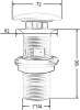 Донный клапан для раковины ArtCeram ACA038 giallo zinco фото в интернет-магазине «Wasser-Haus.ru»