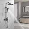 Душевая стойка Shevanik S6236T, оружейная сталь фото в интернет-магазине «Wasser-Haus.ru»