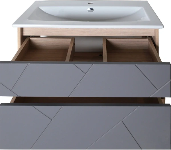 Мебель для ванной ASB-Mebel Диана 75 серый глянец фото в интернет-магазине «Wasser-Haus.ru»