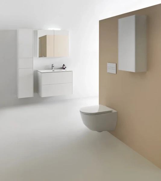 Зеркало-шкаф Laufen Base 80 белое матовое фото в интернет-магазине «Wasser-Haus.ru»