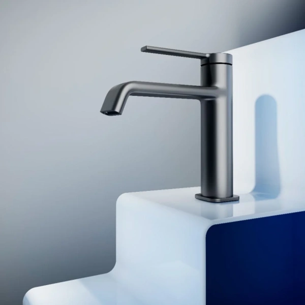 Смеситель для раковины металл Gun Metal, AQUAme Asti AQM6410GM фото в интернет-магазине «Wasser-Haus.ru»