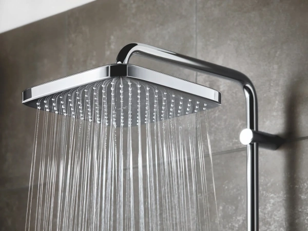 Душевая стойка Grohe Tempesta 26689001, с термостатом, хром фото в интернет-магазине «Wasser-Haus.ru»
