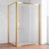 Душевой уголок Vegas Glass ZP+ZPV 140*90 09 10 профиль золото, стекло сатин фото в интернет-магазине «Wasser-Haus.ru»