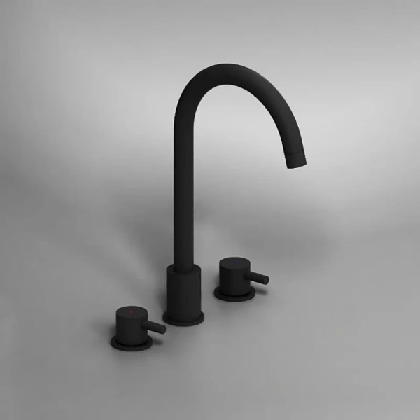 Смеситель для раковины Damixa Scandinavian Pure 360200300 черный фото в интернет-магазине «Wasser-Haus.ru»