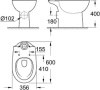 Унитаз-компакт Grohe Bau Ceramic 39349000 безободковый фото в интернет-магазине «Wasser-Haus.ru»