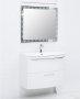 Мебель для ванной De Aqua Лонг 90 белая фото в интернет-магазине «Wasser-Haus.ru»