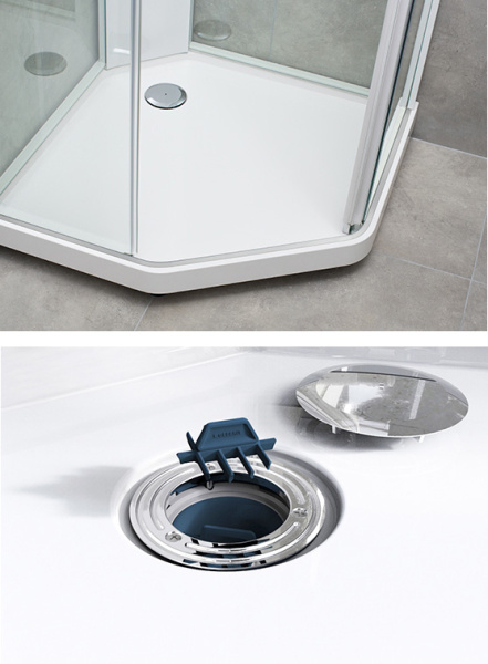 Душевая кабина IDO Showerama 10-5 100x100, профилль хром, стекла прозрачные фото в интернет-магазине «Wasser-Haus.ru»