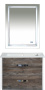 Мебель для ванной Misty Норд 65 подвесная, белая, сосна пасаден фото в интернет-магазине «Wasser-Haus.ru»